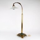 Table lamp made of brass and white opal glass, 1920s