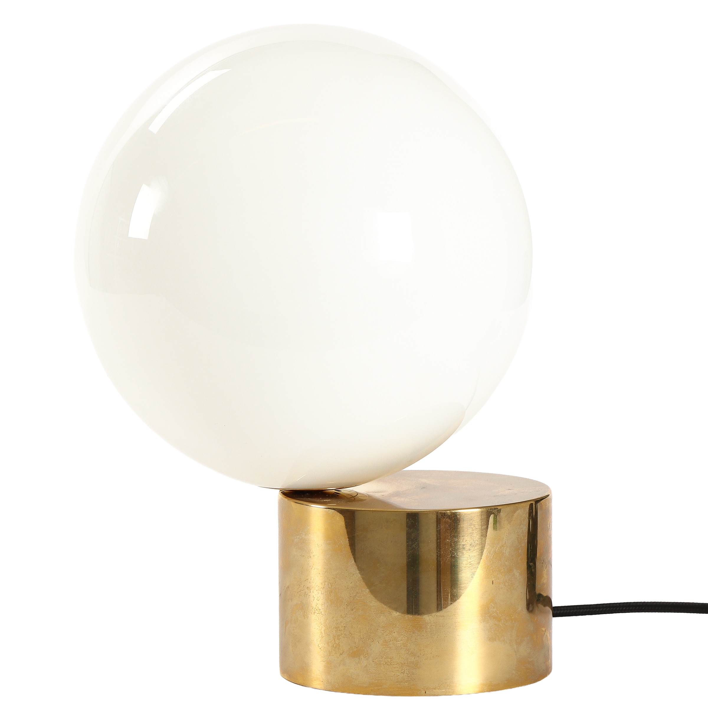 Michael Anastassiades. Table lamp 'Tip of the tongue' in brass and magazine glass.