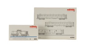 Märklin 3473+42753 Delta HO: Diesel locomotive BR 211 and Express train passenger car set (2)