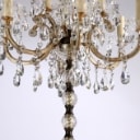 Six-arm Czech Maria Theresa floor lamp from the 60s