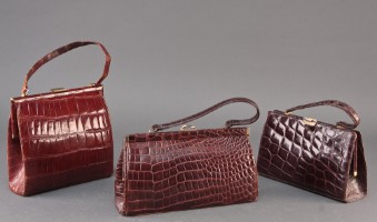 Vintage tasker af krokodille skind (3) Lauritz.com