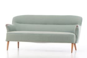 Dansk snedkermester. Fritstående sofa med negle af teak, 1950'erne