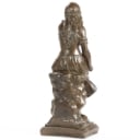 Auguste Moreau, kopi efter. Siddende kvinde. Figur af bruneret kunstmateriale