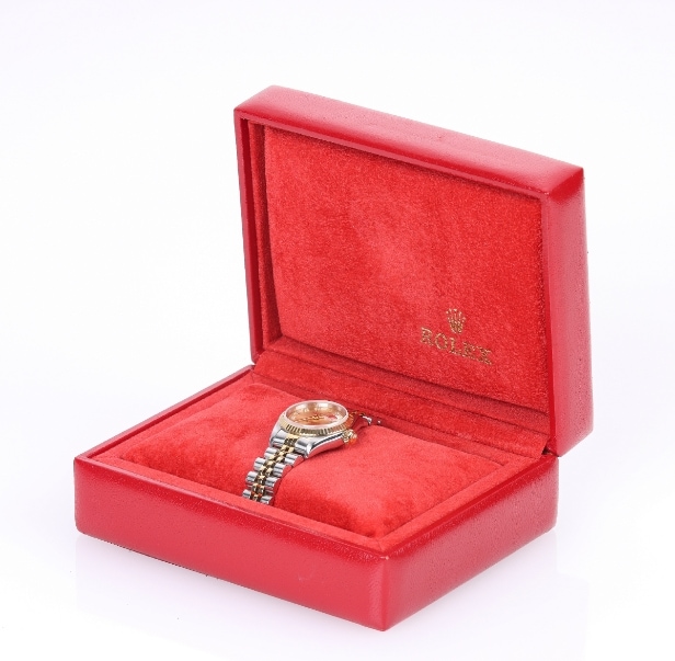 Rolex Oyster Perpetual Datejust ladies' wristwatch, steel and 18 kt gold with diamonds