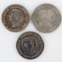 Samling mønter: Tysk guld-dukat, Langen Hessen, DK Jubilæumsmønter, Medaljon Chr, Ix mfl. (16)
