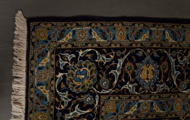 Old Keshan Orientalisk matta Iran, Mått ca 245x366 cm