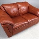 Violini. 2-pers. italiensk sofa, brunt læder