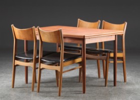Sorø Møbelfabrik mm. udtræk fire stole (5) Lauritz.com
