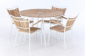 Cinas. Havebord samt fire stole - Model Ellen (5)