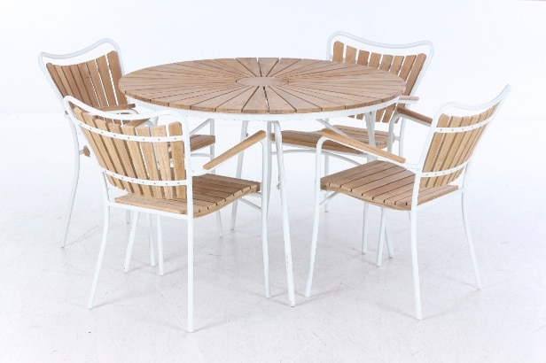 Cinas. Garden table and four chairs - Model Ellen (5)