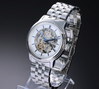 Raymond Weil Maestro. Automatisk herreur i stål med skeletteret skive - cert. 2020