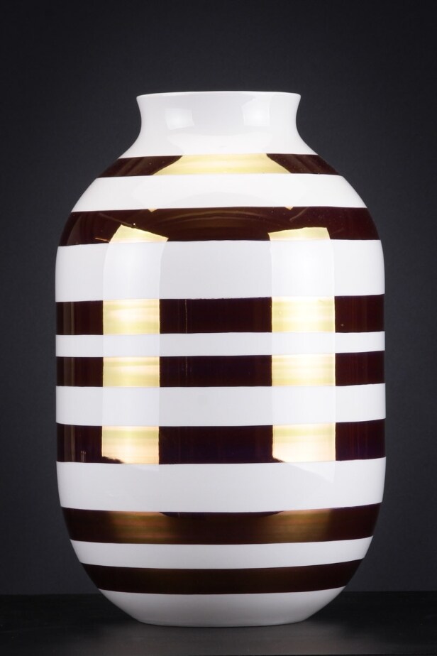 Kähler Omaggio mega jubilæumsvase, guld, 50 cm