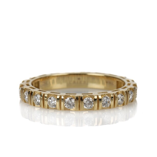 Crieri. Diamondring of 18 kt gold, approx. 0.80 ct. Size 54