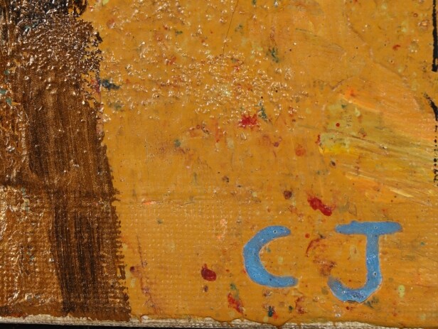 Gitte Skovmand, Ellis Utzon, etc. Collection paintings. (4)