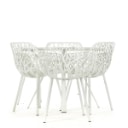 FOB, FOS - Francesca & Robby Cantar for Fast Design. Garden furniture set, consisting of table and five chairs, model 'Forest' (6)