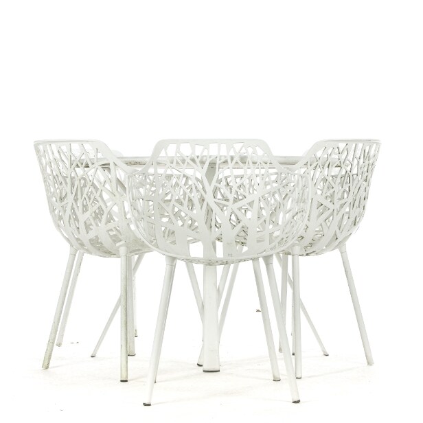 FOB, FOS - Francesca & Robby Cantar for Fast Design. Garden furniture set, consisting of table and five chairs, model 'Forest' (6)