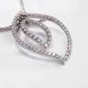 Brillantvedhæng med kæde i 18 kt. hvidguld, 0.30 ct. (2)