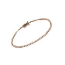 Tennis bracelet with diamonds in 18 kt. rose gold with brilliant-cut diamonds, approx. 2.00 ct.
