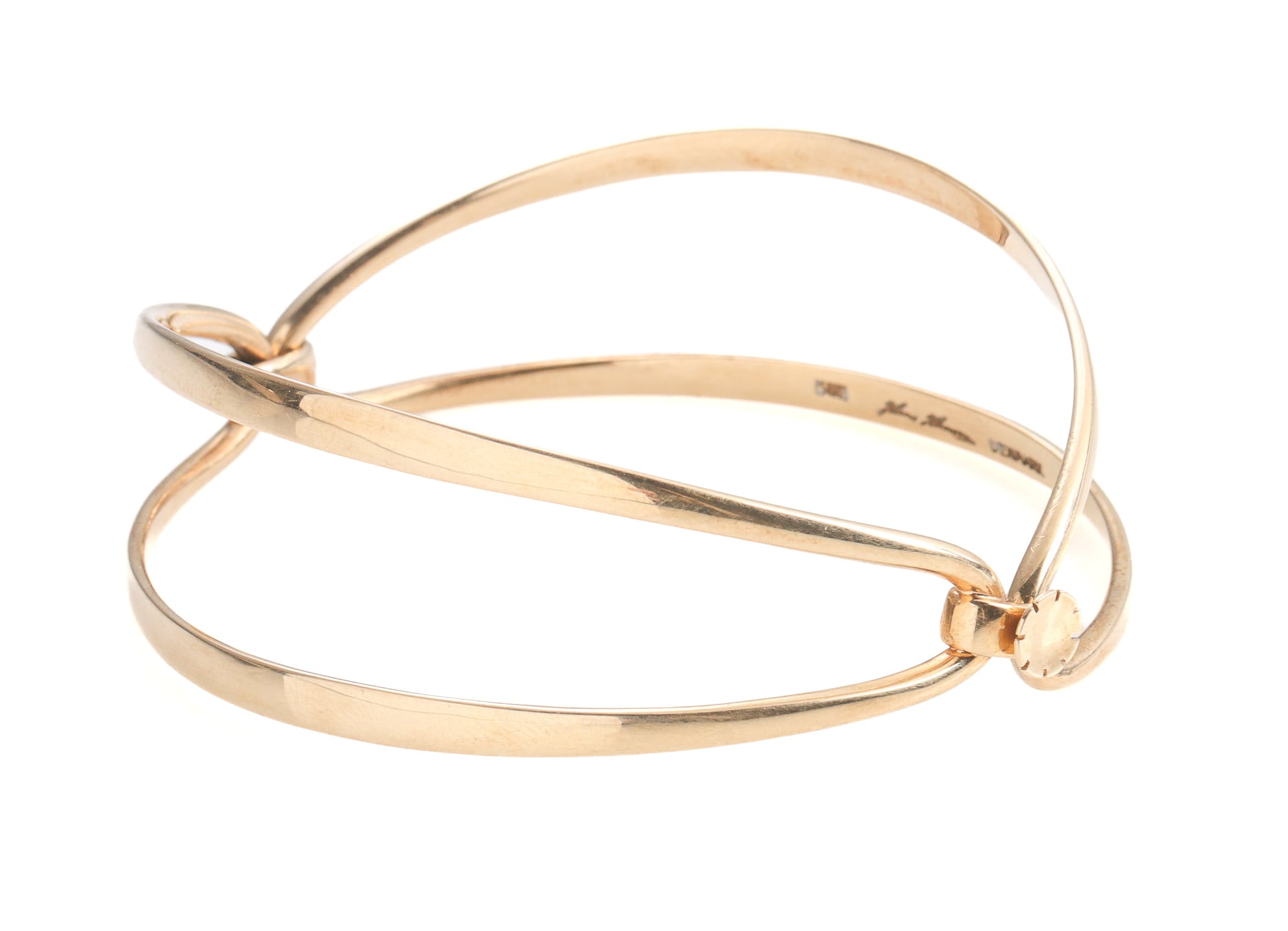 Hans Hansen. Bangle of 14 kt. gold, design 214
