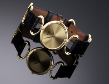 Piaget Classic. Dameur i 18 kt. guld med gylden skive, ca. 1990