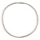 Diamond necklace in 14 kt. gold with 101 diamonds, clasp with 7 diamonds