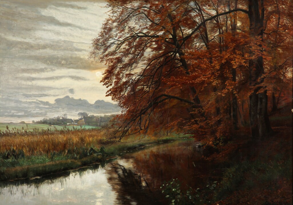 Christian Zacho. Efterårslandskab, 1894