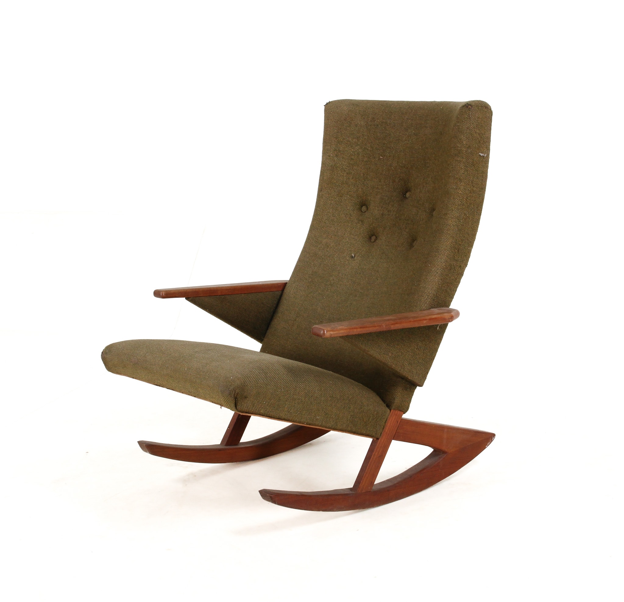 Danish furniture manufacturer. Rocking chair, teak, 1960s