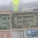 Collection of banknotes in folder, including Russia and France (142)