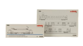 Märklin 34351+42996 Delta HO: Electric locomotive BR 152 and set of 3 measurement cars (2)