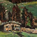 Walter Friederici, 'Rubihorn und Nebelhorn bei Obersdorf', Ölgemälde, 55,5 x 68 cm