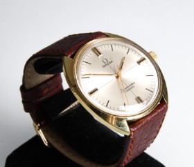 Omega 'Seamaster Cosmic'. Vintage men's watch in gilded steel with silver dial, approx. 1970