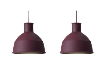 Form Us With Love for Muuto. To pendler model Unfold, burgundy (2)