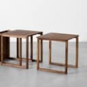 Kai Kristiansen. Sidebord / sofabord Cube no. 33, valnød
