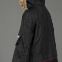 Geographical Norway. Jakke i sort med hætte ref. ALASKA Denne vare er sat til omsalg under nyt varenummer 2476477