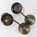 To franske bordlamper af metal, 20. årh.  (2)