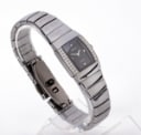 Rado. 'Sintra Jubilé' ceramic ladies' watch set with diamonds