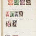 LOT 102. EUROPE. Original lot in 5 old albums with Russia/Soviet (best), France, Belgium and Germany