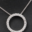 Katerina Pitzner. 'Infinity' Diamant-vedhæng, 18 kt hvidguld, str. medium m/ lang kæde, 2.00 ct.