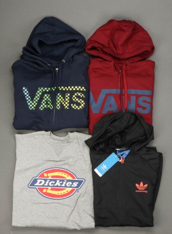 Adidas, Dickies og Vans. Fire sweatshirts str. S (4)