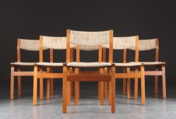 Sæt på seks stole af teaktræ, 1960-70erne (6)