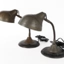 To franske bordlamper af metal, 20. årh.  (2)