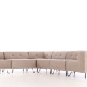 Nomad Dot modular sofa, upholstered in wide velvet, mocca (6)