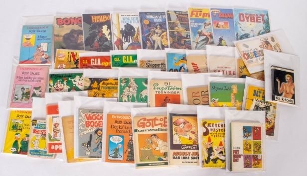 Samling tegneseriebøger/albums enkeltudgivelser m.m. (35)