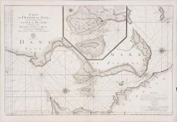 Alexis Hubert Jaillot. Kort over Øresund, Carte de Detroit du Sond, ca. 1693