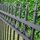 Hegn med spir og stolper - Aluminium - Højde 160 cm. Bredde ca. 9,8 mtr 