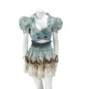 6921 - Kopenhagen Fur. Unique set of skirt and top. size 34 / 36 (2)