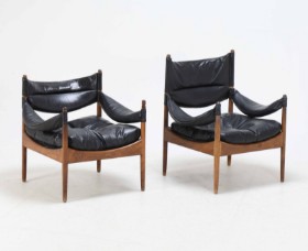 Kristian Solmer Vedel (1923-2003): High and low-back armchair model 'Modus'