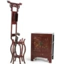Chinese cabinet, entrance table and cane (3)