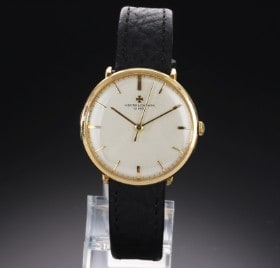 Vacheron Constantin. Vintage herreur i 18 kt. guld med lys skive, ca. 1970'erne