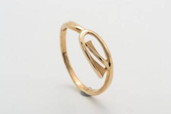 Ring af 8 kt. guld, str. 56